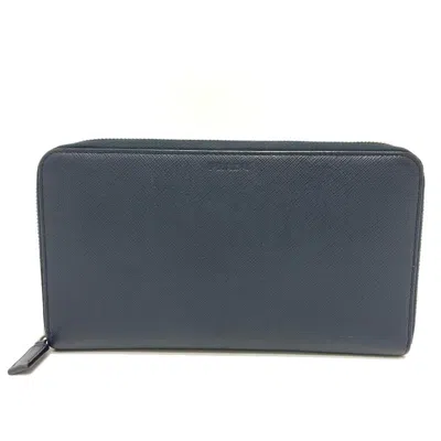 Pre-owned Prada Blue Wallet (bi-fold) ()