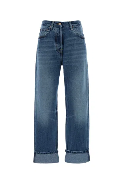 Prada Blue Wide Jeans