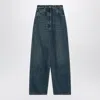 Prada Triangle Logo Wide-leg Jeans
