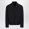 Prada Collared Jacket Long Sleeves Side Pockets In Black