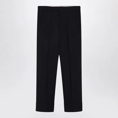 Prada Blue Wool And Mohair Trousers