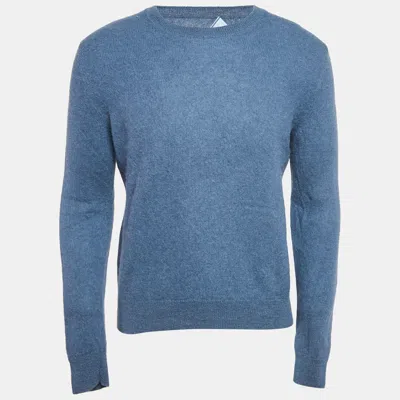 Pre-owned Prada Blue Wool Crewneck Sweater L