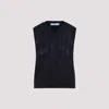 Prada Navy Blue Wool Gilet In Blue