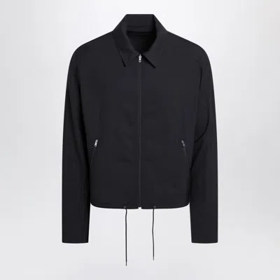 PRADA PRADA  BLUE WOOL JACKET WITH ZIP