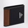 Prada Mens  Re-nylon And Leather Wallet In Black