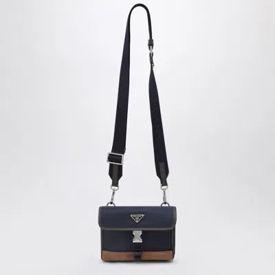 Prada Blue/brown Smartphone Case In Re-nylon