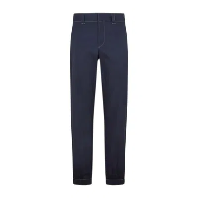 Prada Bluecalce Popelne Pants For Men | Ss23 Collection