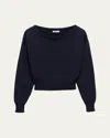 Prada Cotton Sweater In F0008 Bleu
