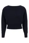 Prada Boat Neck Sweater Sweaters And Cardigans Blue In Black