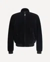 Prada Bomber Jacket Suede Buttoned Pockets
