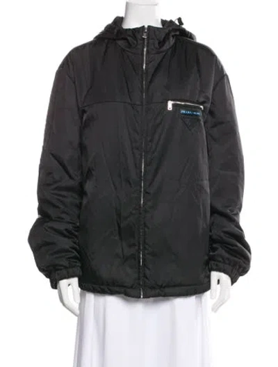 Pre-owned Prada Bomber Jacket In Black