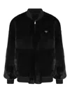 Prada Bomber Jacket In Eco-fur