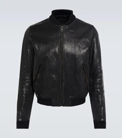 PRADA BOMBER LEATHER JACKET