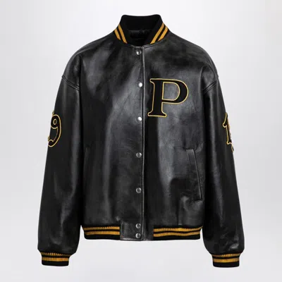 Prada Bomber Vintage With Patch In Black