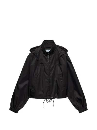 Prada Bomberjacke Mit Reissverschluss In Black