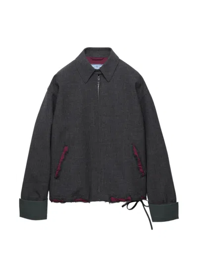 Prada Bomber Jacket In Black