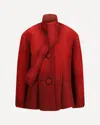 Prada Bonded Suede Jacket In Red