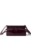 Prada Bonnie Buckle-fastening Leather Shoulder Bag In Red