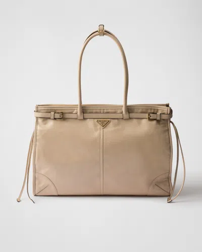 PRADA PRADA BONNIE EXTRA-LARGE LEATHER HANDBAG