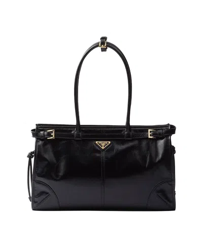 PRADA BONNIE LARGE LEATHER HANDBAG