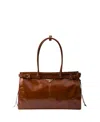 Prada Bonnie Grosse Handtasche Aus Leder