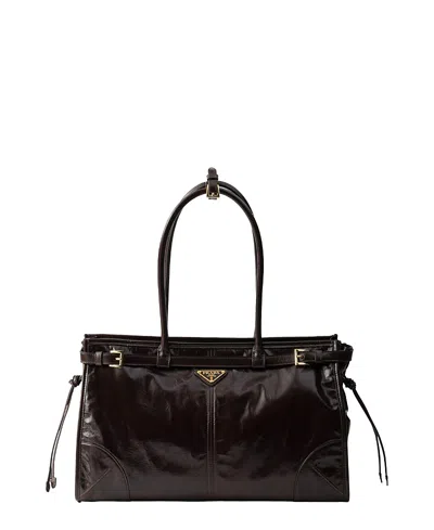 Prada Bonnie Large Leather Handbag