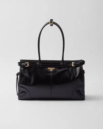 PRADA PRADA BONNIE GROSSE HANDTASCHE AUS LEDER