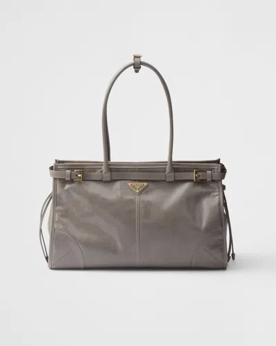 PRADA PRADA BONNIE GROSSE HANDTASCHE AUS LEDER