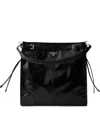 Prada Shoulder Bag Top Handle Smooth Finish In Black