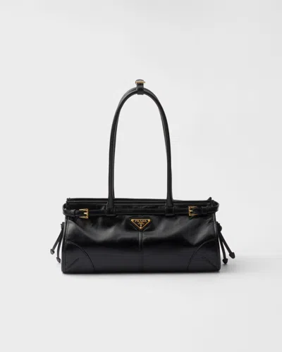 PRADA PRADA BONNIE MITTELGROSSE HANDTASCHE AUS LEDER