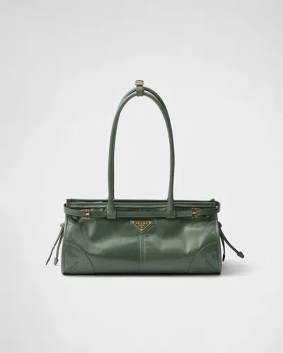 Prada Bonnie Mittelgrosse Handtasche Aus Leder In Sage