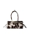 Prada Bonnie Medium Printed Leather Handbag In Black