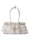 Prada White Bonnie Medium Shoulder Bag In Neutral