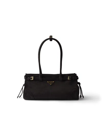 Prada Bonnie Medium Handtasche Aus Wildleder