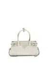 Prada Bonnie Leather Mini Hand Bags In White