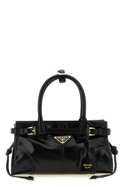 Prada 'bonnie' Mini Handbag In Black