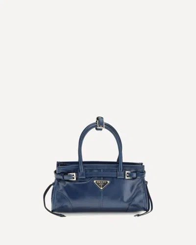 Prada Bonnie Mini Handbag In Blue