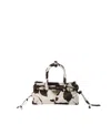 Prada Bonnie Mini Printed Leather Handbag In White
