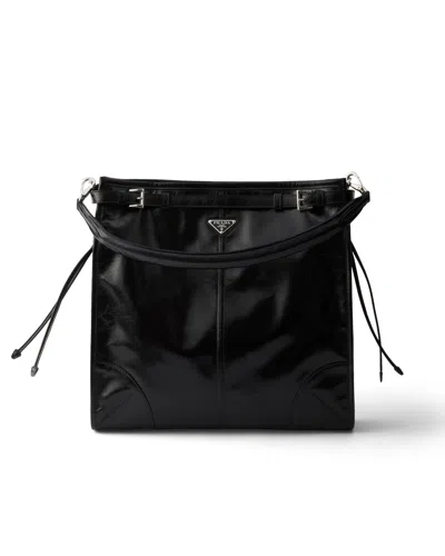 PRADA PRADA BONNIE LEATHER SHOULDER BAG