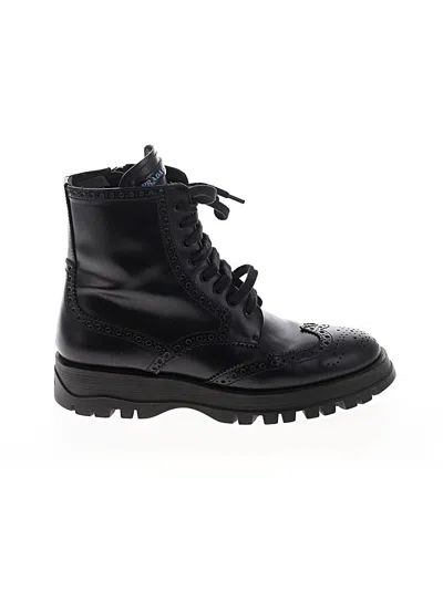 Pre-owned Prada Boots In Black