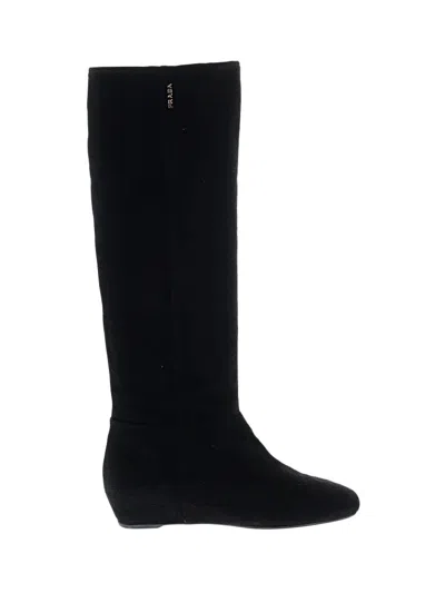 Pre-owned Prada Boots In Black