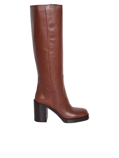 Prada Boots In Brown