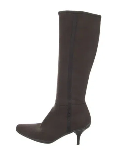 Pre-owned Prada Boots In Brown