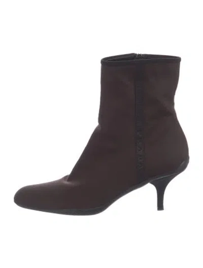 Pre-owned Prada Boots In Brown