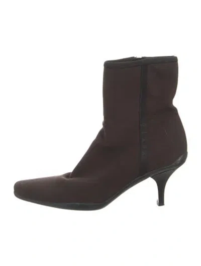 Pre-owned Prada Boots In Brown