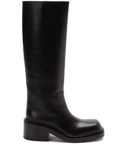 Prada Boots Shoes In Black