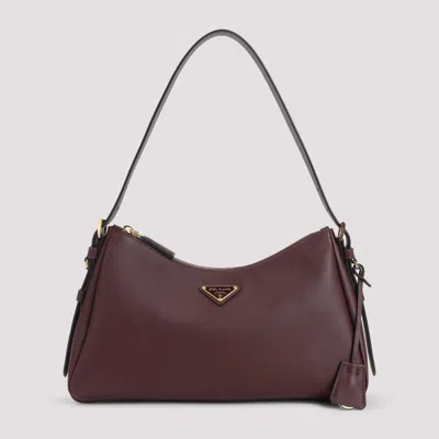 Prada Bordeaux Aimee Shoulder Bag In Red