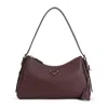 Prada Bordeaux Calf Leather Sacca Handbag In Black