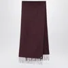 Prada Bordeaux Scarf In Silk And In Burgundy