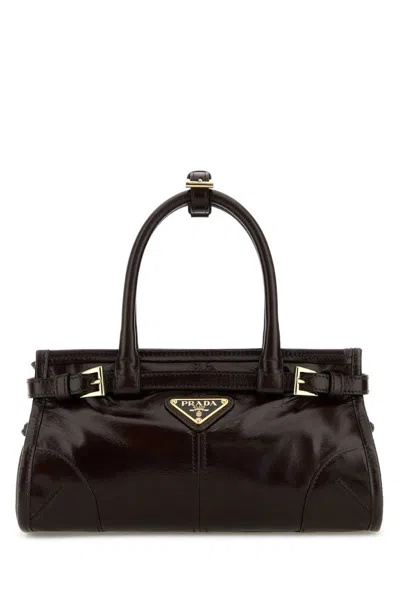 Prada Borsa A Mano In Brown